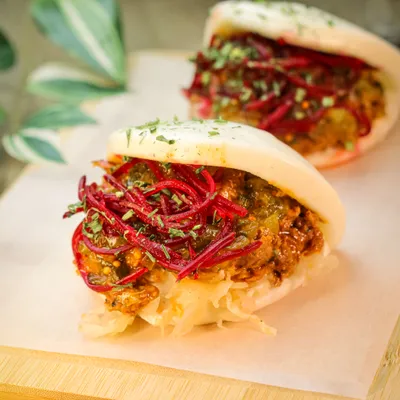 🔝 Baos de Cerdo Desmenuzado Americano