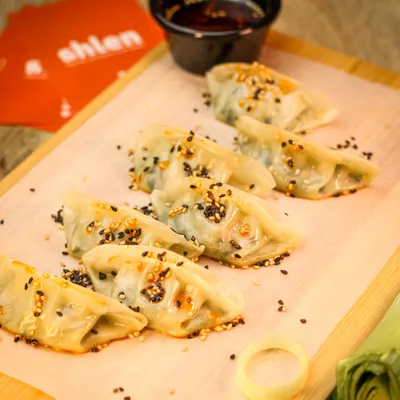 Gyozas de Puerro con Carne de Soja