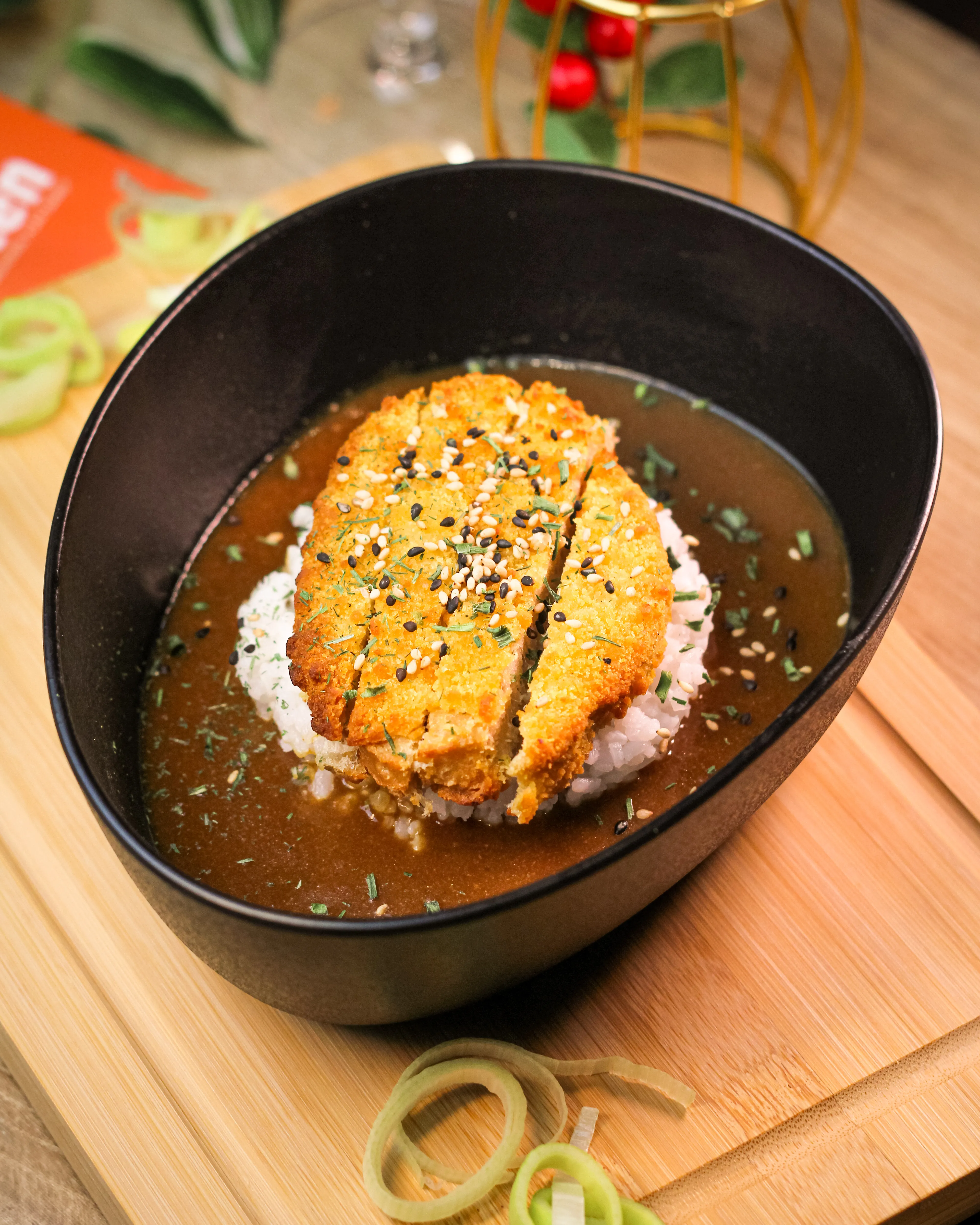 Katshlen curry con arroz jazmín